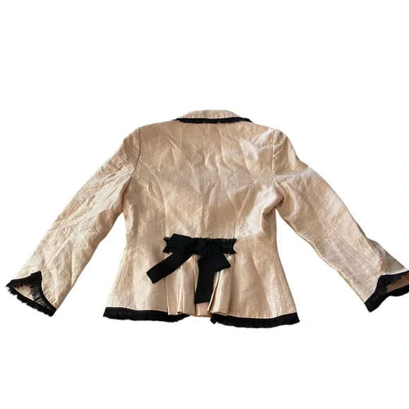 Betsey Johnson Fitted Vintage Silk Fitted Blazer 4 - Picture 5 of 7